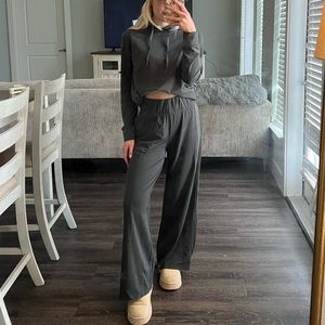 Cozy Earth Bamboo Hoodie & Wide-leg Pant Set
